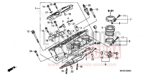 CULASSE CYLINDRE DROITE ST1300AE de 2014